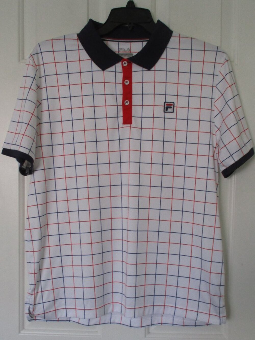 FILA Mens S/S Golf Tennis Polo Shirt - Size Large - Picture 2 of 2